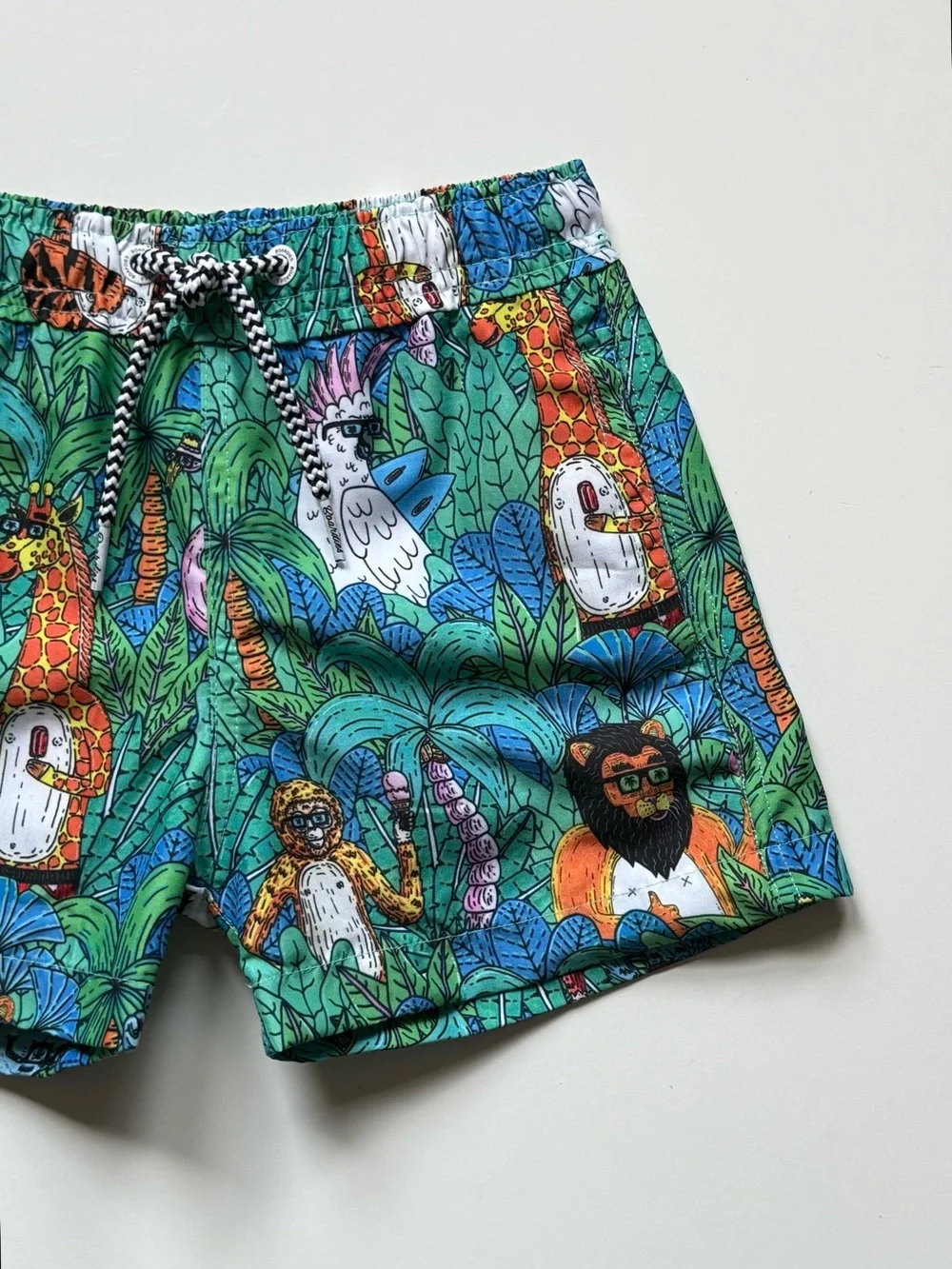 Boardies Boys Mulga Jungle Swim Trunks - Size 3-4